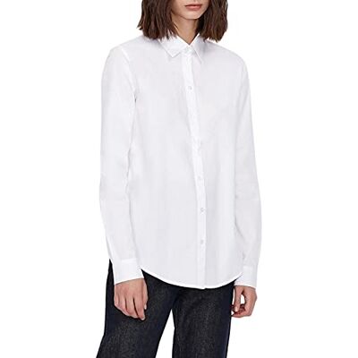 Armani Exchange Damen Casual & ELEGANT Hemd, White, X-Small (Herstellergröße:XS) Armani Exchange Damen Casual & ELEGANT Hemd, White, X-Small (Herstellergröße:XS)