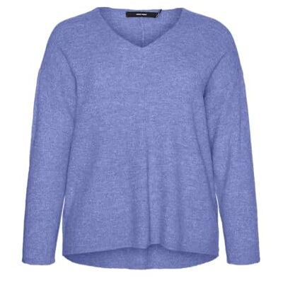 VERO MODA Curve Vmccrewlefile Ls V-Neck Blouse Cur Plus Size VERO MODA Curve Vmccrewlefile Ls V-Neck Blouse Cur Plus Size