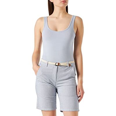 TOM TAILOR Damen Chino Bermuda Shorts mit Gürtel 1031285, 12320 Thin Stripe Pants, 32 TOM TAILOR Damen Chino Bermuda Shorts mit Gürtel 1031285, 12320 Thin Stripe Pants, 32