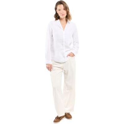 Armor lux Hemd Damen, aus Leinen, Gerader Schnitt, Klassischer Stil Armor lux Hemd Damen, aus Leinen, Gerader Schnitt, Klassischer Stil