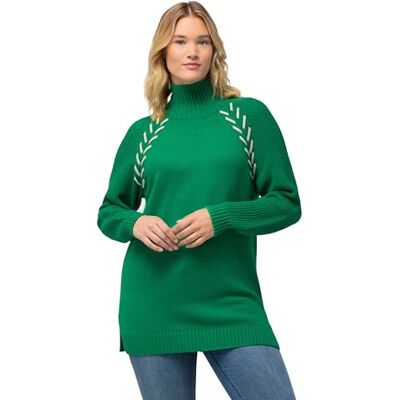 Ulla Popken , Damen, große Größen, Pullover mit Kontrastnähten Ulla Popken , Damen, große Größen, Pullover mit Kontrastnähten