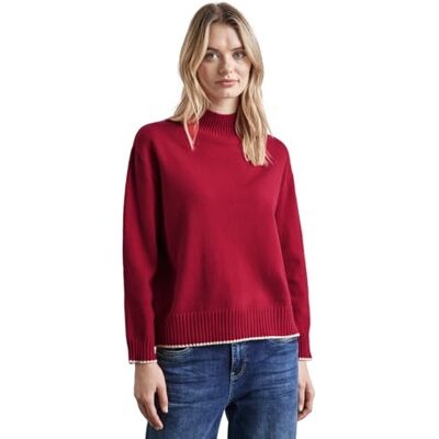 Street One Damen Pullover mit Stehkragen Street One Damen Pullover mit Stehkragen