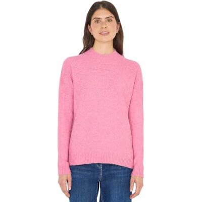 Cecil Softer Jacquard Pullover Dark Blossom Melange L Cecil Softer Jacquard Pullover Dark Blossom Melange L