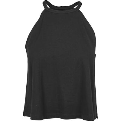Urban Classics Damen Oberteil Ladies Asymmetric Longsleeve T-Shirt, Schwarz (Black 00007), X-Small (Herstellergröße: XS) Urban Classics Damen Oberteil Ladies Asymmetric Longsleeve T-Shirt, Schwarz (Black 00007), X-Small (Herstellergröße: XS)