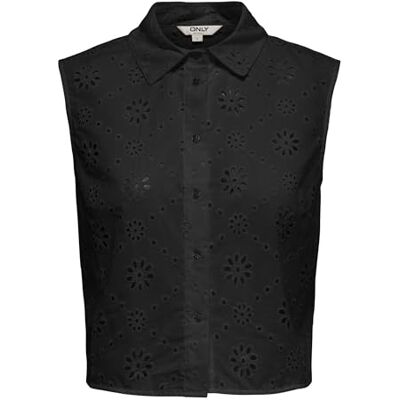 ONLY Onlalithea Sl Short Emb Shirt WVN ONLY Onlalithea Sl Short Emb Shirt WVN