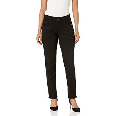 Democracy Damen Ab Solution Straight Leg Jeans, Schwarz, 42 Democracy Damen Ab Solution Straight Leg Jeans, Schwarz, 42