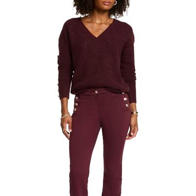 Morgan Pullover, Pflaume M, XS Morgan Pullover, Pflaume M, XS