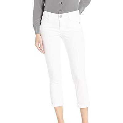 Democracy Damen AB Solution Crop Jeans, Optic White 10, 40 Democracy Damen AB Solution Crop Jeans, Optic White 10, 40