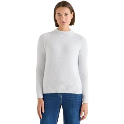 Cecil Jacquard Pullover Luna Grey Melange XXL Cecil Jacquard Pullover Luna Grey Melange XXL