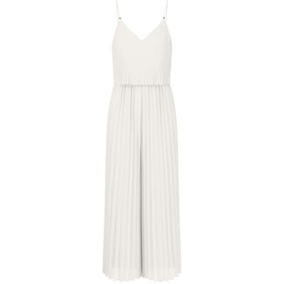 Apart Damen Plissee-Overall, 2-in-1-Look, Overall mit weitem Bein, rückenfreies Outfit mit V-Ausschnitt, ärmelloses Kleid, geflochtene Spaghettiträger mit Perle, Kleidung für Hochzeitsgäste Apart Damen Plissee-Overall, 2-in-1-Look, Overall mit weitem Bein, rückenfreies Outfit mit V-Ausschnitt, ärmelloses Kleid, geflochtene Spaghettiträger mit Perle, Kleidung für Hochzeitsgäste