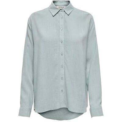 ONLY Damen Onlsiesta Ls Linen Bl Shirt PNT, Abyss, M ONLY Damen Onlsiesta Ls Linen Bl Shirt PNT, Abyss, M