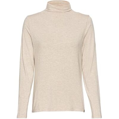camel active Damen Langarmshirt mit Rollkragen Beige, Womenswear-M camel active Damen Langarmshirt mit Rollkragen Beige, Womenswear-M