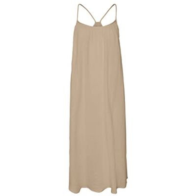 VERO MODA Damen Vmnatali Nia Singlet 7/8 Dress WVN Kleid, Irish Cream, S EU VERO MODA Damen Vmnatali Nia Singlet 7/8 Dress WVN Kleid, Irish Cream, S EU
