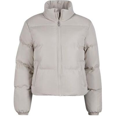 Urban Classics Damen Jacke Ladies Short Peached Puffer Jacket wetsand S Urban Classics Damen Jacke Ladies Short Peached Puffer Jacket wetsand S