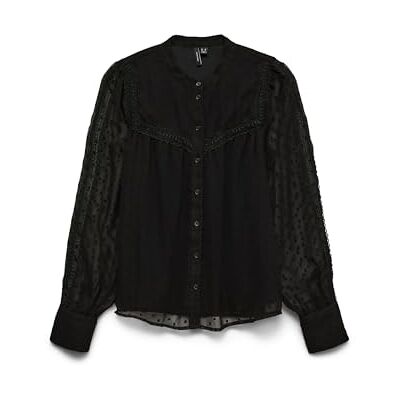 VERO MODA Vmleah Annika Ls Lace Shirt WVN Ga Noos VERO MODA Vmleah Annika Ls Lace Shirt WVN Ga Noos