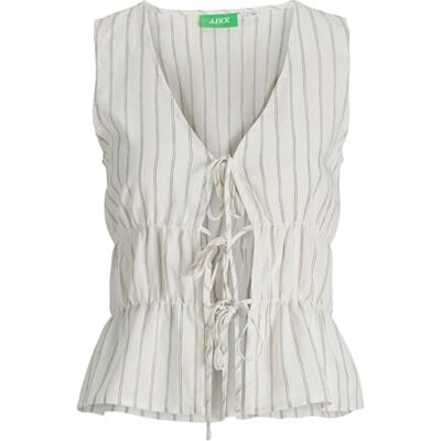 JACK & JONES Jxalmira Linen Blend Tie Sl Top WVN Ln JACK & JONES Jxalmira Linen Blend Tie Sl Top WVN Ln