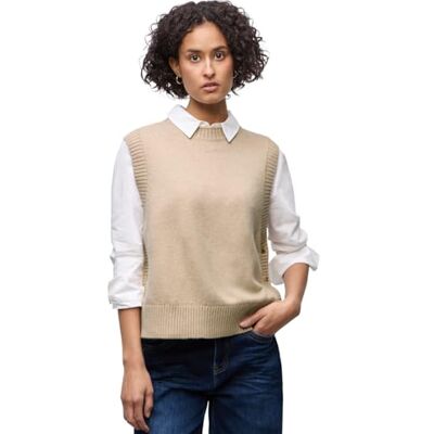 Street One Ärmelloser Pullover Sanded beige Mel. 46 Street One Ärmelloser Pullover Sanded beige Mel. 46