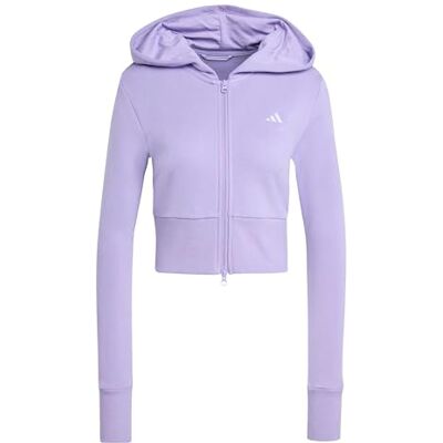 Adidas Women's Seasonal Essentials French Terry Full-Zip, Magic Lilac, XS Adidas Women's Seasonal Essentials French Terry Full-Zip, Magic Lilac, XS