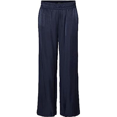 VERO MODA Damen Vmsadiatika Mr Wide Pant Hose, Navy Blazer, 30W / 30L EU VERO MODA Damen Vmsadiatika Mr Wide Pant Hose, Navy Blazer, 30W / 30L EU