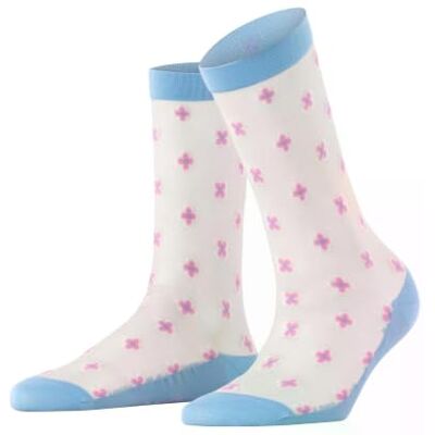 Burlington Damen Socken Daisy Days W So Baumwolle gemustert 1 Paar, Blau Crystal Blue 6406, 36-41 Burlington Damen Socken Daisy Days W So Baumwolle gemustert 1 Paar, Blau Crystal Blue 6406, 36-41