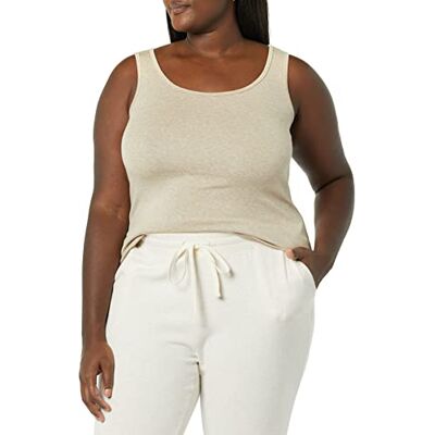 Amazon Damen Tank Top aus Baumwolle-Modal in Großen Größen, Bräunen Heide, 3XL Große Größen Amazon Damen Tank Top aus Baumwolle-Modal in Großen Größen, Bräunen Heide, 3XL Große Größen