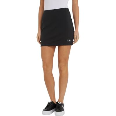 Calvin Damen Rock Milano Mini Skirt Kurz, Schwarz (Ck Black), L Calvin Damen Rock Milano Mini Skirt Kurz, Schwarz (Ck Black), L
