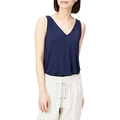 Amazon Damen Tank-Top aus Jersey mit V-Ausschnitt, Reguläre Passform (Früher Daily Ritual), Marineblau, XXL Amazon Damen Tank-Top aus Jersey mit V-Ausschnitt, Reguläre Passform (Früher Daily Ritual), Marineblau, XXL