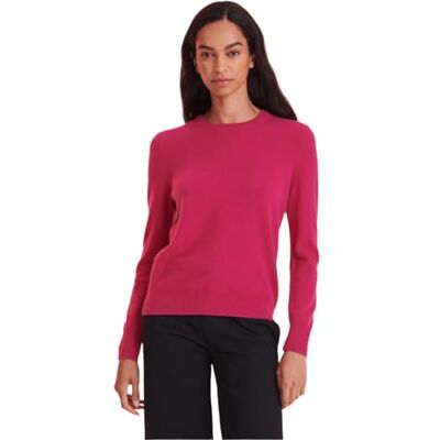 NAADAM Damen The Original Cashmere Crewneck Sweater Pullover, Magenta, S NAADAM Damen The Original Cashmere Crewneck Sweater Pullover, Magenta, S