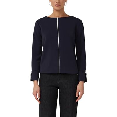 S. Oliver Scuba-Sweatshirt mit Kontraststreifen S. Oliver Scuba-Sweatshirt mit Kontraststreifen