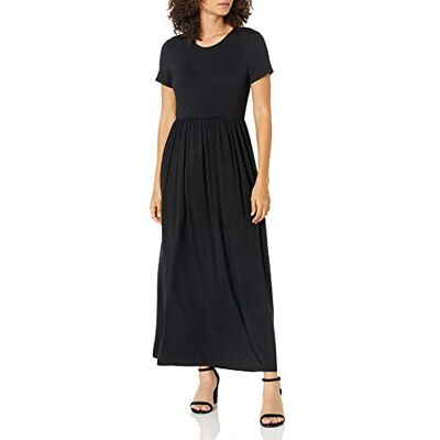 Amazon Damen Ärmelloses Tailliertes Maxikleid (Erhältlich In Übergröße), Schwarz, XL Amazon Damen Ärmelloses Tailliertes Maxikleid (Erhältlich In Übergröße), Schwarz, XL