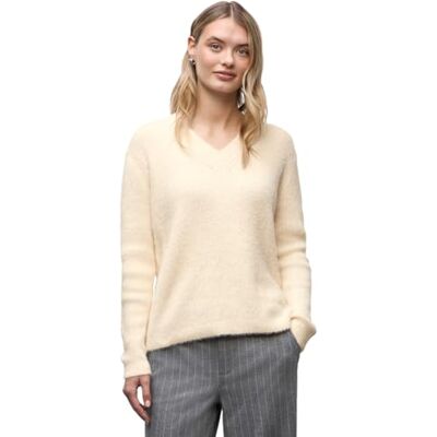 Street One Kuscheliger V-Neck Pullover Soft beige 42 Street One Kuscheliger V-Neck Pullover Soft beige 42