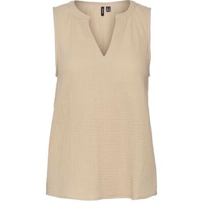 VERO MODA Damen Vmnatali Nia Sl WVN Top, Irish Cream, S EU VERO MODA Damen Vmnatali Nia Sl WVN Top, Irish Cream, S EU