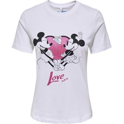 ONLY Onlmickey Life Reg S/S Valentine Top JRS ONLY Onlmickey Life Reg S/S Valentine Top JRS