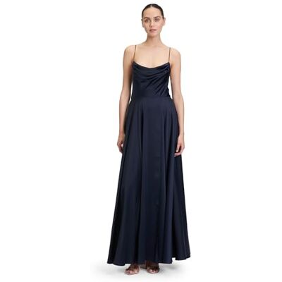 Vera Mont Damen Abendkleid mit Wasserfallausschnitt Night Sky,46 Vera Mont Damen Abendkleid mit Wasserfallausschnitt Night Sky,46