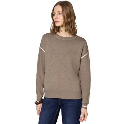 Street One Pullover mit Kontrastdetails Light Terra Mocha Mel. 46 Street One Pullover mit Kontrastdetails Light Terra Mocha Mel. 46