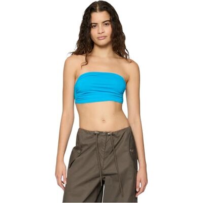 Urban Classics Damen Ladies Bandeau Top 3-Pack Turquoise+Turquoise+Turquoise, S Urban Classics Damen Ladies Bandeau Top 3-Pack Turquoise+Turquoise+Turquoise, S