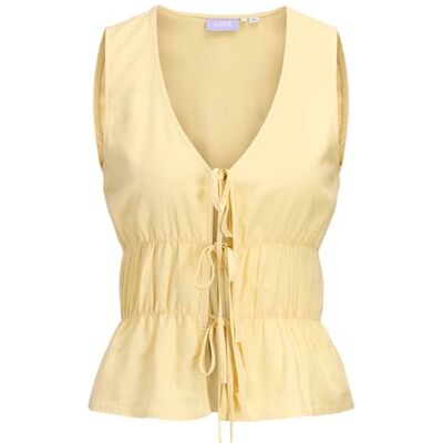 JACK & JONES Jxalmira Linen Blend Tie Sl Top WVN Ln JACK & JONES Jxalmira Linen Blend Tie Sl Top WVN Ln