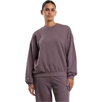 Urban Classics Damen Ladies Oversized Light Terry Crewneck fadedpurple, L Urban Classics Damen Ladies Oversized Light Terry Crewneck fadedpurple, L