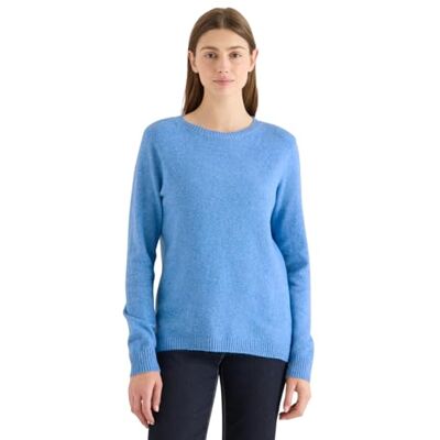 Cecil Softer Pullover in Unifarbe Fountain Blue Melange L Cecil Softer Pullover in Unifarbe Fountain Blue Melange L