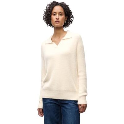 Street One Federgarn Pullover Soft beige 46 Street One Federgarn Pullover Soft beige 46