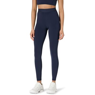 Amazon Damen Active FormFlex Anschmiegsame lange Yoga-Leggings mit breitem elastischem Bund, hoher Taille und Beininnenlänge von 69,9cm, Marineblau, L Amazon Damen Active FormFlex Anschmiegsame lange Yoga-Leggings mit breitem elastischem Bund, hoher Taille und Beininnenlänge von 69,9cm, Marineblau, L