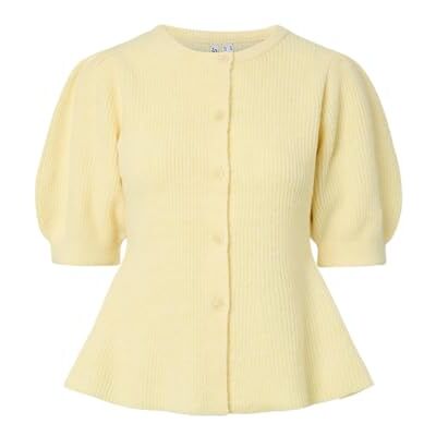 PIECES Pcsilly Ss Puff Knit Cardigan Noos Bc PIECES Pcsilly Ss Puff Knit Cardigan Noos Bc