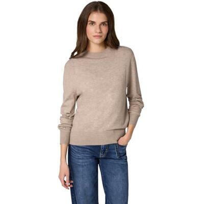 Street One Studio Pullover im Feinstrick Buffed beige Mel. 46 Street One Studio Pullover im Feinstrick Buffed beige Mel. 46
