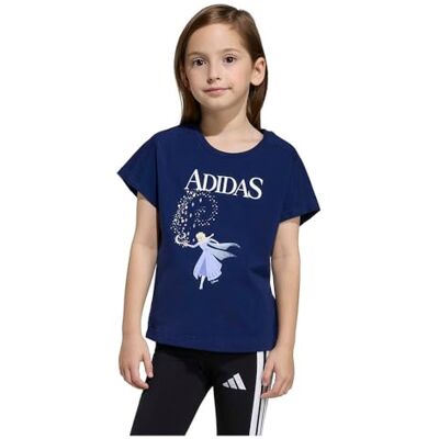 Adidas Girl's Disney Frozen Tee, Dark Blue/White, 18-24 Months Adidas Girl's Disney Frozen Tee, Dark Blue/White, 18-24 Months