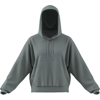 Adidas Women's Essentials Big Logo French Terry Loose Hoodie, Wonder Sage, L Adidas Women's Essentials Big Logo French Terry Loose Hoodie, Wonder Sage, L
