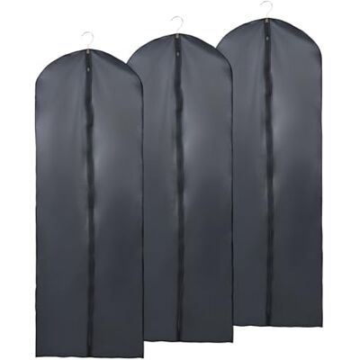 OTraki Kleidersäcke Mottensicher 3 Stück, 180x60cm Lang Faltbare Kleiderschutzhülle Maschinenwaschbar Kleidungs Wasserdichte Hängende Rock Kleiderhüllen für Women Anzug Mantel Kleider Abendkleider OTraki Kleidersäcke Mottensicher 3 Stück, 180x60cm Lang Faltbare Kleiderschutzhülle Maschinenwaschbar Kleidungs Wasserdichte Hängende Rock Kleiderhüllen für Women Anzug Mantel Kleider Abendkleider