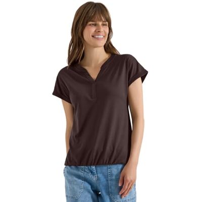 Cecil Kurzarm Shirt im Tunika-Look Brown Cacao XXL Cecil Kurzarm Shirt im Tunika-Look Brown Cacao XXL