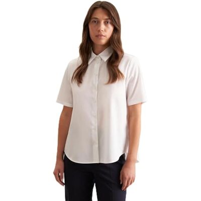 Seidensticker Damen Regular Fit Bluse, Weiß, 46 EU Seidensticker Damen Regular Fit Bluse, Weiß, 46 EU
