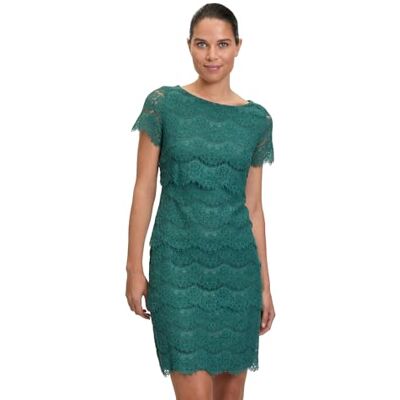 Vera Mont Damen Spitzenkleid Kurzarm Dark Emerald,38 Vera Mont Damen Spitzenkleid Kurzarm Dark Emerald,38
