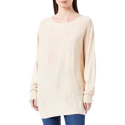 SIDONA Women's Strick Pullover Sweater, Creme, M-L SIDONA Women's Strick Pullover Sweater, Creme, M-L